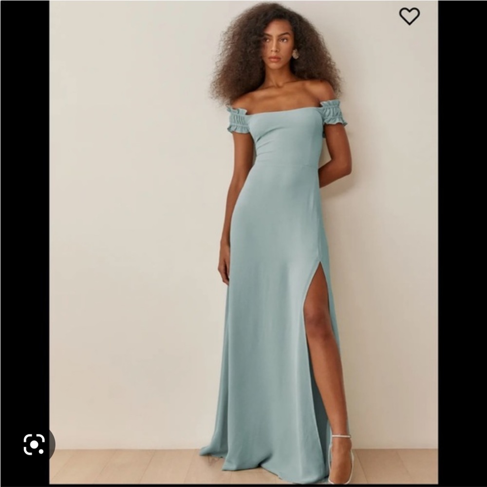 Reformation gimlet dress in celadon